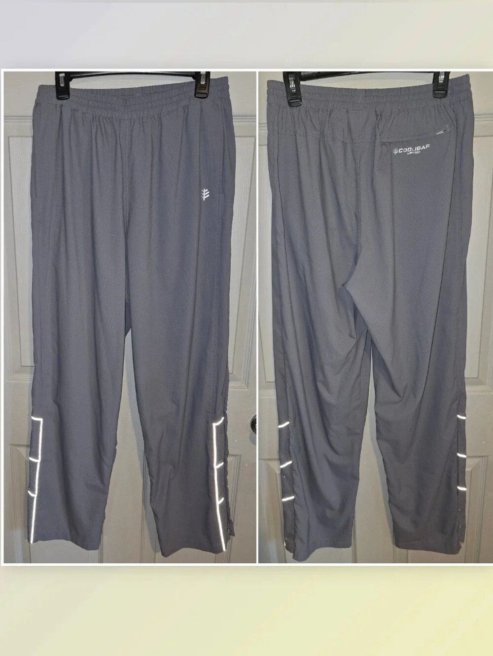Coolibar Gray Outpace Sports Pant 3Ddri Fabric UPF 50+ Active Activewear Mens L